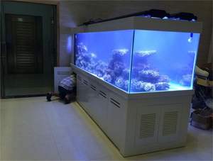 Réservoir d'<span class=keywords><strong>aquarium</strong></span> à eau salée personnalisable en verre clair ultra blanc à faible teneur en fer cristal de grande taille - Product Image 2