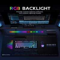 Clavier mécanique sans fil RGB pour jeux GravaStar Cocoon Break 75 / K1 Lite, trois modes, échange à chaud, ESports