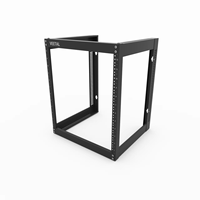 Rak Server Bingkai Terbuka Mingway WM12 19 inci 14U, Pemasangan di Dinding, Jaringan, Baja Dingin Berkualitas Tinggi 1.5mm Berlapis Bubuk, Kapasitas 500 lbs