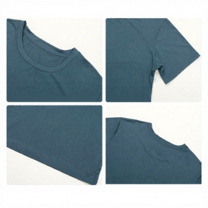 เสื้อยืดแขนยาวคอกลมสีพื้นสำหรับผู้ชายไซส์ใหญ่ ผ้าถักเนื้อนุ่ม ระบายอากาศได้ดี ผลิตจากโพลีเอสเตอร์/คอตตอน แห้งเร็ว ปรับแต่งได้ - Product Image 6