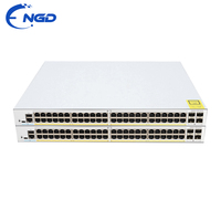 Switch Jaringan Catalyst 1200 Baru atau Bekas 48xGE/4xSFP Rak-Mountable C1200-48T-4G C1200-48P-4G C1200-48FP-4G