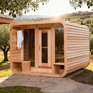 Saunas Tradicionales de Luz Roja, Saunas Finlandesas de Baño Seco, Bancos de Descanso, Cubos de Spa, Saunas de Barril para Exteriores - Product Image 6