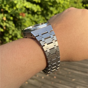 Pour Farm Shock Ga2100 <span class=keywords><strong>Ga2110</strong></span> montre pièces modifiées pour changer le bracelet du boîtier accessoires de bracelet de montre en acier métallique de 3e génération - Product Image 6
