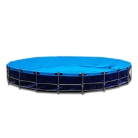 Système d'aquaculture à recirculation à haute densité Réservoirs de poissons Grands étangs de pisciculture Réservoirs de pisciculture en PVC pour l'extérieur
