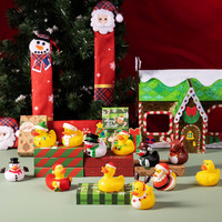 Canards en caoutchouc en vrac de noël pour bébé douches accessoires Mini lapin canards jouets de bain panier de noël farces faveur de fête