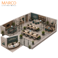 Solution de cloisonnement modulaire en verre pour bureaux avec espace de travail ouvert zonifié et salles de réunion fermées