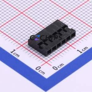 HX20011-6Y Housing (Wire-to-Board / Wire-to-Wire) P=2mm Connector ( Jack Structure: 1x6P )( Pitch: 2mm )( Number of Rows: 1 ) - Product Image 1