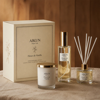 AIKUN Handgefertigtes Ätherisches Öl Raumduft-Diffusor Duftkerzen-Geschenkset mit Luxusbox für Heim- und Hochzeitsdekoration