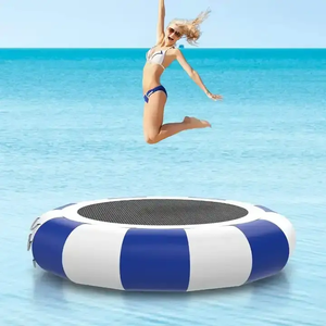 Parco Acquatico Gonfiabile in PVC, Oggetti Galleggianti per Giochi d'Acqua per Bambini, Trampolino per Sport e Avventura, Uso per Asili - Product Image 3