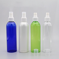 Vente directe d'usine 250ml bouteille de pulvérisation de cylindre en plastique PET Transparent avec impression d'écran de pulvérisateur de pompe pour liquide de parfum