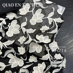 Robe Cheongsam faite à la main pour garçons et filles nouveau 3D brodé <span class=keywords><strong>Tulle</strong></span> nénuphar tissu 75d fil auvent de mariage - Product Image 6