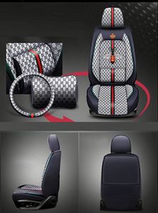Fundas de Asientos de Coche Deportivos 5D de Cuero PU Universal de Calidad de Marca, Precio de Fábrica, Material de Algodón para Asientos Delanteros - Product Image 6