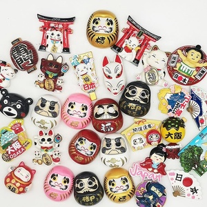 Custom Japanese Zakka Gold Daruma <strong>Refrigerator</strong> Sticker Lucky Cat Tourist Souvenirs Fridge <strong>Magnets</strong> - Product Image 2