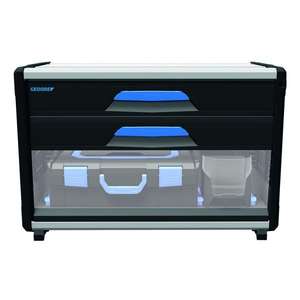 GEDORE - 2954354 Tool box WorkMo B3 with 2 <b>drawers</b> H6 and compartment for case - EAN 4010886947203 <b>METAL</b> <b>DRAWERS</b> - Product Image 3
