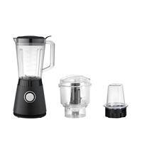 Mixeur Électrique Portable 600W avec Broyeur à Glace et Hachoir 1,5L
