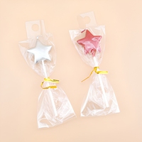Hot Selling 1-teiliges Set Metallic Star Shaped Paraffin Wax Geburtstags torte Kerze für Hochzeits-und Weihnachts dekorationen