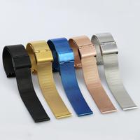 Smartwatch Edelstahl Metall-Uhrenarmband 06 Draht DW Geflochtenes Mesh-Armband Tintenblau Direktvertrieb vom Hersteller