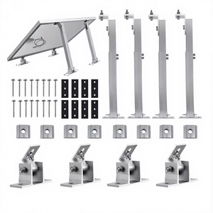 Supports de montage photovoltaïque en aluminium pour panneaux solaires sur <span class=keywords><strong>toit</strong></span> <span class=keywords><strong>plat</strong></span>, inclinables avant/arrière, résistants à 130 mph - Product Image 5
