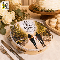 Tambourin de mariage personnalisé de 6 pouces pour église, avec monogramme imprimé sur mesure, tête de tambour en bois, instrument de percussion, cadeau de cérémonie