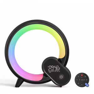 Nuevo modelo App Control Despertador Altavoz inalámbrico Lámpara de escritorio LED Luz nocturna con ruido blanco - Product Image 1
