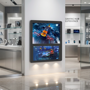 OEM Commercial 10.1 Inch Dual Screen Android Advertising Display Wall Mount Digital Signage Tablet for Retail - Product Image 1