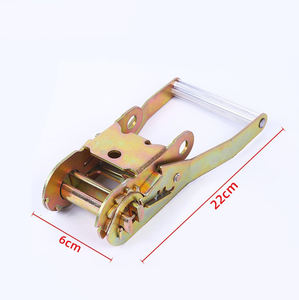 Venta al por mayor de 2 pulgadas correa de amarre de carga cinturón de aleación de zinc hierro Acero inoxidable trinquete azulejo Downs trinquete hebilla de acero trinquete hebilla - Product Image 3