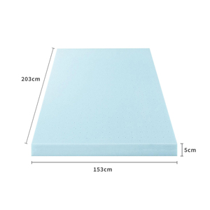 Matelas en mousse à mémoire de forme, rafraîchissant, hypoallergénique, respirant, écologique, 50 mm d'épaisseur, design moderne, hôtel, maison, adulte, grand lit - Product Image 5