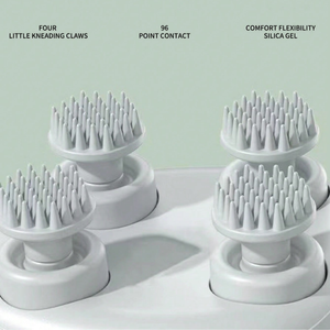 4つのマッサージヘッドを備えたポータブル電気スカルプ振動ヘッドマッサージャー防水ミニヘッドタコヘアマッサージャーデバイス - Product Image 2