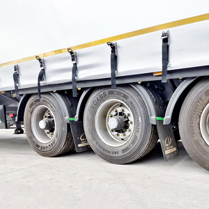 Semi-<span class=keywords><strong>remorque</strong></span> à rideau latéral personnalisé 3 essieux 40 pieds 45 pieds Bâche imperméable en PVC Rideau coulissant remorques de camion - Product Image 5