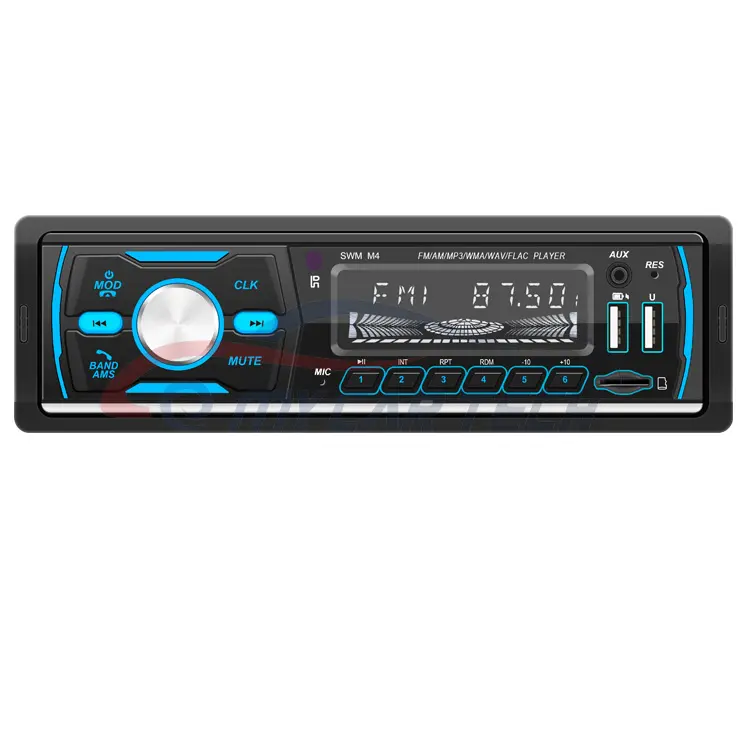 Lecteur Audio Mp3 professionnel, système sonore de voiture, 1 Din, lecteur Audio, RDS DAB + 2 USB AM FM DAB