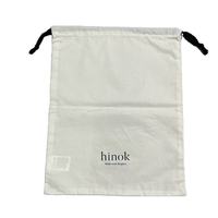 Pochette à cordon personnalisée en coton blanc de haute qualité, réutilisable et résistante, pour emballage cadeau écologique, rangement de parfums et produits de soin personnel