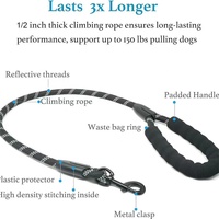 Laisse rétractable double pour chiens de taille moyenne et grande, réfléchissante, en nylon classique, multifonctionnelle, pour animaux de compagnie, vente chaude, transfrontalière