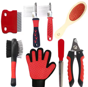 Nouveau kit de toilettage pour animaux de compagnie en plastique avec brosses pour petits animaux, accessoires écologiques pour l'épilation et le bain, vente en gros, Chine - Product Image 3
