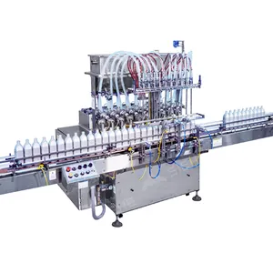 Garrafa Bebida Volume Tipo Multi-cabeças Linear Juice Máquina De Enchimento Líquida Automática