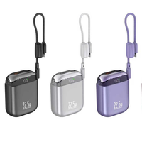 Chargeur sans fil 22,5 W à charge ultra-rapide, 10000 mAh, compact, avec sortie Type-C et câble intégré – Meilleure vente