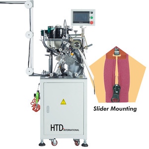 HTD Fuly Tự Động Nylon Zipper Slider Mounting Zipper Làm Máy Cho Tiêu Chuẩn Và Fancy Slider Puller - Product Image 1
