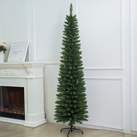 Maßgefertigter Großhandels-Schmalprofil-Weihnachtsbaum, Schmaler Künstlicher Weihnachtsbaum mit Realistischen Nadeln für Feiertagsdekoration