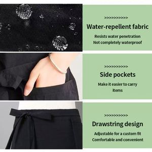 Water-Repellent Polyester Apron Half Apron Full <b>Wrap</b> Waist Apron for Restaurant <b>Kitchen</b> Custom Logo Printing Unisex - Product Image 4