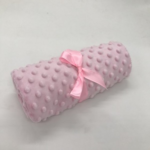 OEKO TEX Giấy Chứng Nhận 100% <span class=keywords><strong>Polyester</strong></span> Siêu Mềm Bé Vải Kain Minky Dot Vải Nhung - Product Image 3