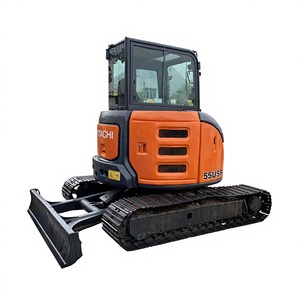 Excavadora de cadenas mini usada Hitachi ZX55 de 5.5 toneladas, original de Japón, en buen estado. - Product Image 1