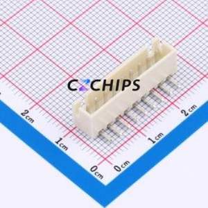 WAFER-XH2.54-9PWZ-Y62 Wire-to-Board Pin Header Bent Lead Through Hole,P=2.5mm Connector 1x9P 2.5mm Right Angle Insert XH - Product Image 1