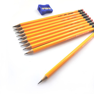Lápiz de Madera de Alta Calidad con Goma de Borrar Roja en la Parte Superior, Lápiz Amarillo de 7.5 Pulgadas, Lápiz Hexagonal Hb para Niños - Product Image 4