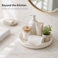 Étagère de rangement rotative pour cuisine, support de rangement sans perçage, organiseur de cosmétiques de bureau et de salon, multifonctionnel pour assaisonnements