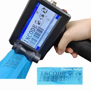 INCODE 2024 Factory Sale Portable Mini Hand Held Printing Machine Expiry Bar Code Handheld Inkjet Printer For Plastic Bottles