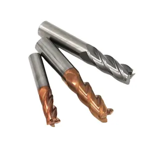 Dl Op Maat Gemaakte 1/2/3/4 Fluit Platte Wolfraam Massief Carbide Einde Molens Cutter Bit Vierkante Frees Gemaakt In China