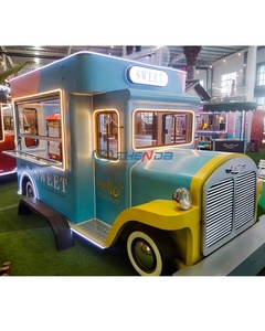 Camion de restauration mobile en acier inoxydable personnalisé Zhenda avec deux éviers, service de crème glacée et de snacks, alimentation électrique, certifié CE - Product Image 1