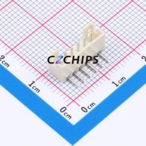 WAFER-PH2.0-6PWZ-Y62 Wire-to-Board Pin Header Bent Lead Through Hole,P=2mm Connector 1x6P 2mm Right Angle Insert PH - Product Image 1