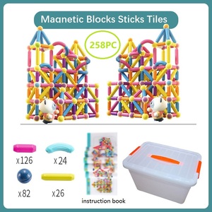 Ensemble <span class=keywords><strong>de</strong></span> boules magnétiques pour garçons et filles, blocs <span class=keywords><strong>de</strong></span> construction créatifs, bricolage - Product Image 2