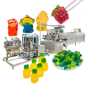Zachte Rock Candy Automatische Pectine Gummy Vitamine Machine Drop Snoep Maken Productielijn