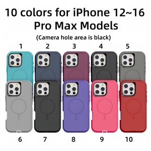 Custodia Protettiva Magnetica di Alta Qualità a 3 Strati per <span class=keywords><strong>iPhone</strong></span> 12 <span class=keywords><strong>14</strong></span> 15 16 <span class=keywords><strong>Plus</strong></span> 17 Pro Max, Antiurto e Compatibile con Ricarica Wireless - Product Image 2